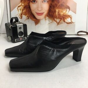 Liz Claiborne Margarete Heeled Clogs Mules